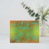 Abstrakter Swirl Postkarte (Stehend Vorderseite)