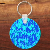 Abstrakter Swirl Schlüsselanhänger (Vorderseite)