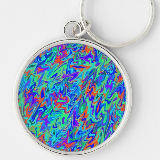 Abstrakter Swirl Schlüsselanhänger (Vorne)