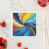 Abstrakter Swirl Serviette (Beispiel)