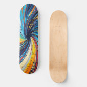 Abstrakter Swirl Skateboard (Vorderseite)
