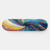 Abstrakter Swirl Skateboard (Horizontal)