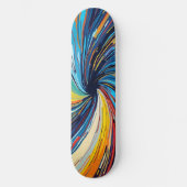 Abstrakter Swirl Skateboard (Vorderseite)