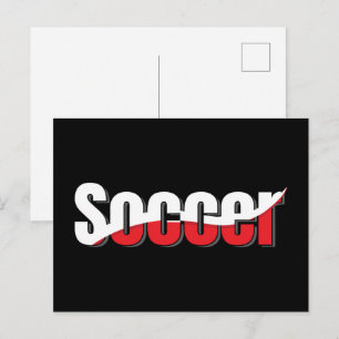 Abstrakter Swish - Word Art Postkarte