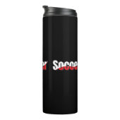 Abstrakter Swish - Word Art Thermosbecher (Nach rechts gedreht)
