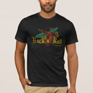 Abstrakter T - Shirt der coolen Rock-and-Rollmusik
