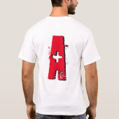 Abstrakter T - Shirt für Männer (Rückseite)