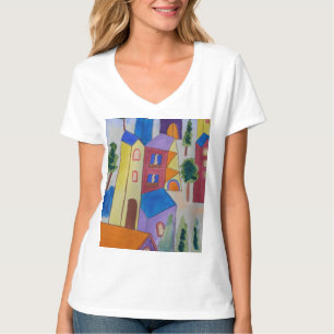 Abstrakter T - Shirt im Summer Village