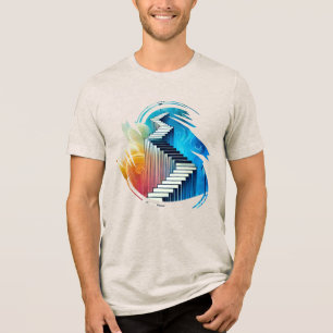 Abstrakter T - Shirt - Stationen zu Multiversum