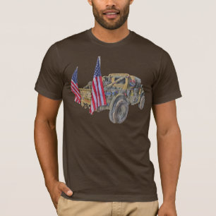 Abstrakter T - Shirt von Militärfahrzeugen
