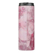 Abstrakter Tag der Blüten Thermosbecher (Rückseite)