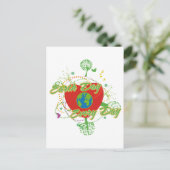 Abstrakter Tag der Erde Postkarte (Stehend Vorderseite)