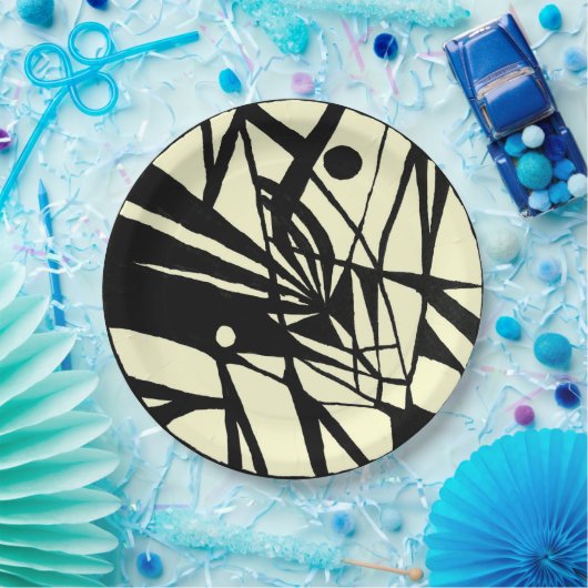 Abstrakter Tag Pappteller (Party)