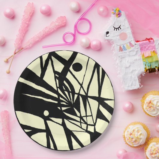 Abstrakter Tag Pappteller (Party)