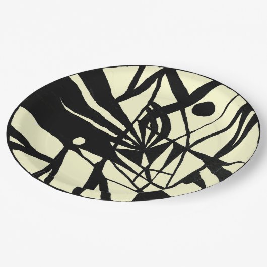 Abstrakter Tag Pappteller (Schrägansicht)