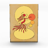 Abstrakter Tänzer Fotoblock (Vorderseite)