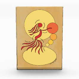 Abstrakter Tänzer Fotoblock