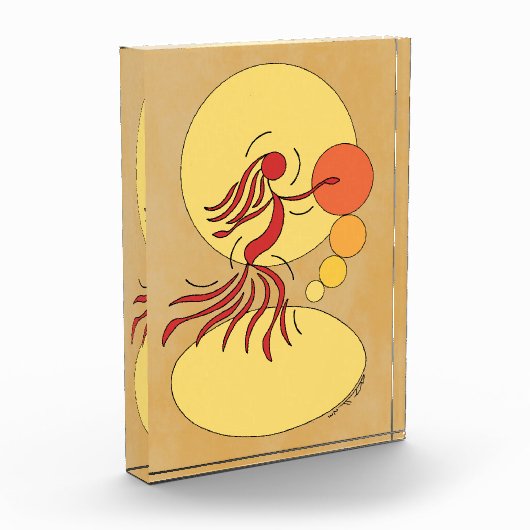 Abstrakter Tänzer Fotoblock (Links)