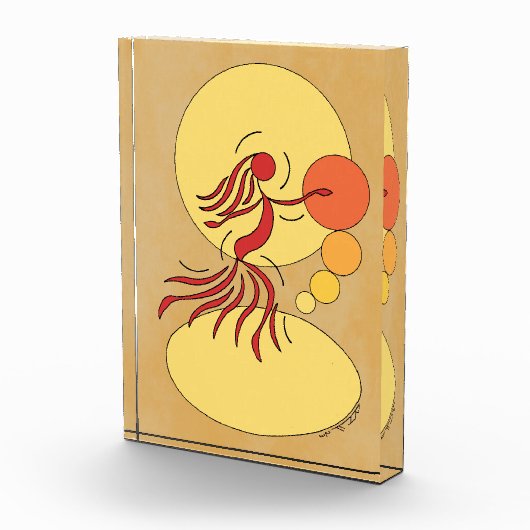 Abstrakter Tänzer Fotoblock (Rechts)