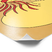 Abstrakter Tänzer Fotodruck (Ecke)