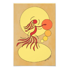 Abstrakter Tänzer Fotodruck