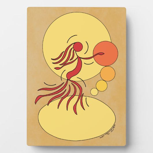 Abstrakter Tänzer Fotoplatte (Vorderseite)