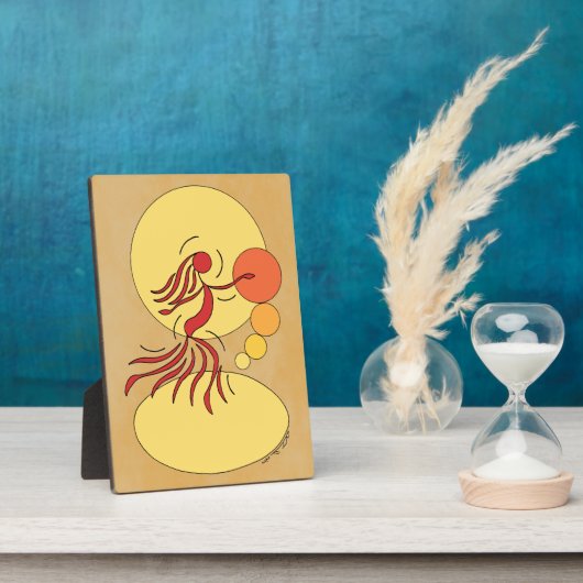 Abstrakter Tänzer Fotoplatte (Seite)