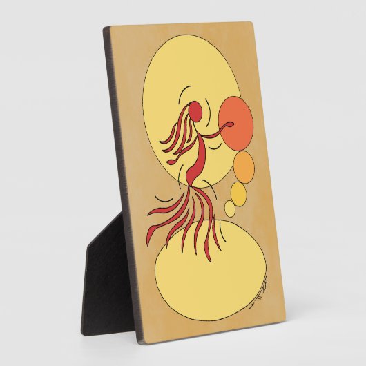 Abstrakter Tänzer Fotoplatte (Seite)