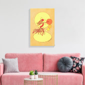 Abstrakter Tänzer Leinwanddruck (Insitu (Wohnzimmer))