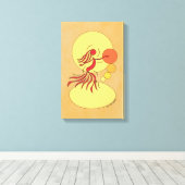 Abstrakter Tänzer Leinwanddruck (Insitu (Holzboden))