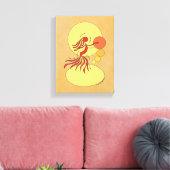 Abstrakter Tänzer Leinwanddruck (Insitu (Wohnzimmer))