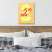 Abstrakter Tänzer Leinwanddruck (Insitu (Schlafzimmer))