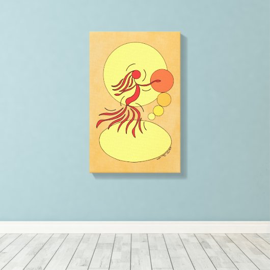 Abstrakter Tänzer Leinwanddruck (Insitu (Holzboden))