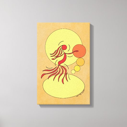 Abstrakter Tänzer Leinwanddruck (Vorderseite)