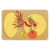 Abstrakter Tänzer Magnet (Horizontal)