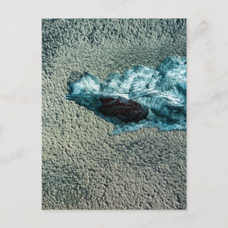 Abstrakter Teal-Stuck von Putz, Charleston Postkarte