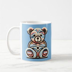 Abstrakter Teeddybärkaffee Tasse Tasse Geschenk