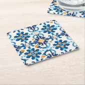 🟦 Abstrakter Terrazzo Mosaic Untersetzer - Rust B (angewinkelt)