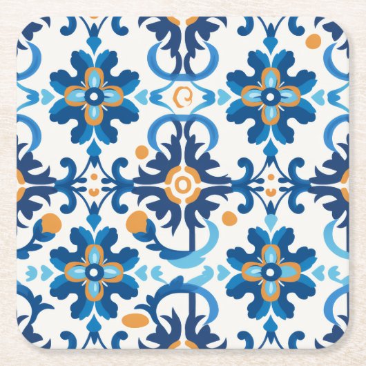 🟦 Abstrakter Terrazzo Mosaic Untersetzer - Rust B (Vorderseite)