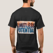 Abstrakter Text grenzenloses Potenzial T-Shirt (Rückseite)