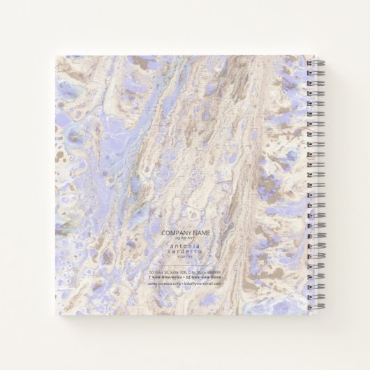 Abstrakter Texturlavender/Tan-ID796 Notizblock (Rückseite)