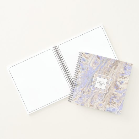 Abstrakter Texturlavender/Tan-ID796 Notizblock (Innenseite)