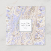 Abstrakter Texturlavender/Tan-ID796 Quadratische Visitenkarte (Vorderseite)