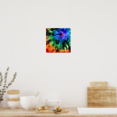 Abstrakter Tie Dye Poster (Küche)
