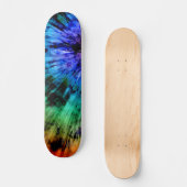 Abstrakter Tie Dye Skateboard (Vorderseite)
