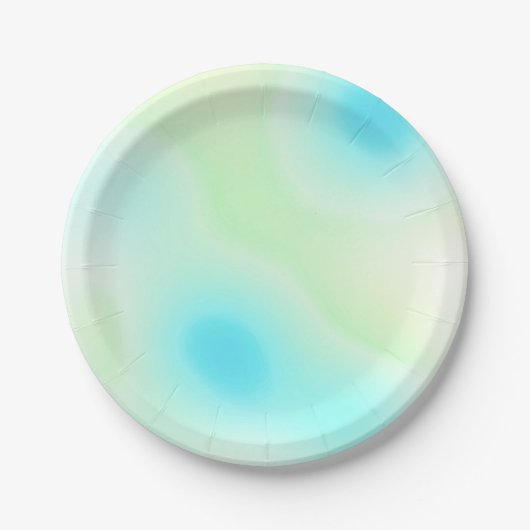 Abstrakter Tie-Dye-Stil Pappteller (Vorderseite)