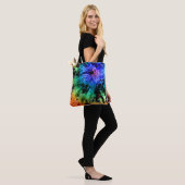 Abstrakter Tie Dye Tasche (Am Model)