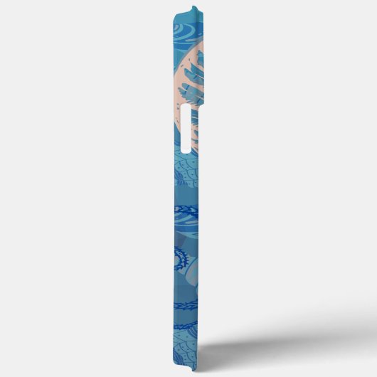 Abstrakter Tiefblau Case-Mate iPhone Hülle (Rückseite / Rechts)