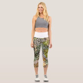 abstrakter Tierdschungel Capri Leggings (Vorderseite)