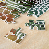 Abstrakter Tierdschungel Puzzle (Seite)